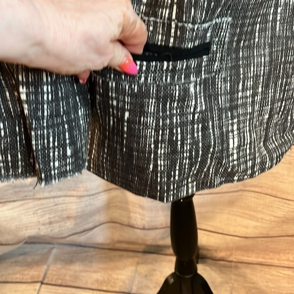 J Crew Contessa Blazer Tweed Double Breasted Raw Edges Size 8 Cotton - Picture 4 of 11